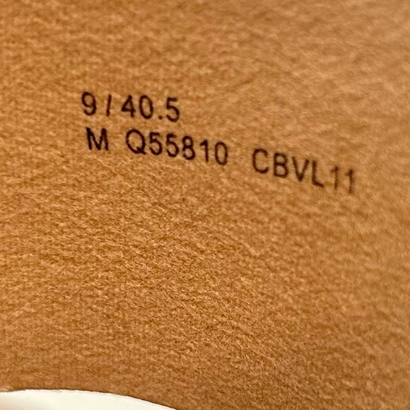 Korks Kork-Ease Metallic Rose Gold Leather Holly Platform Wedges, size 9 40.5 - Picture 9 of 13